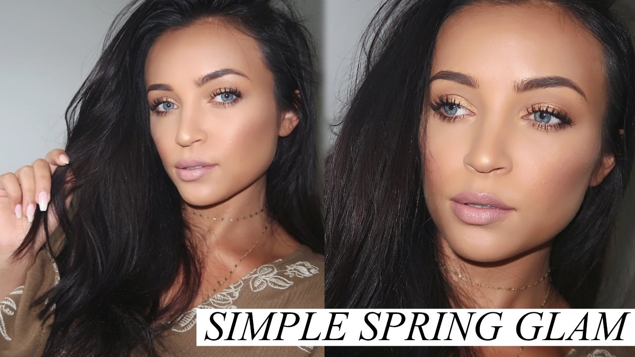 Simple Spring Glam - No False Lashes Makeup Tutorial | Stephanie Ledda
