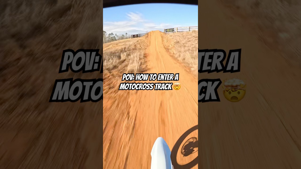 The CORRECT way to enter a motocross track!! 🤯^^