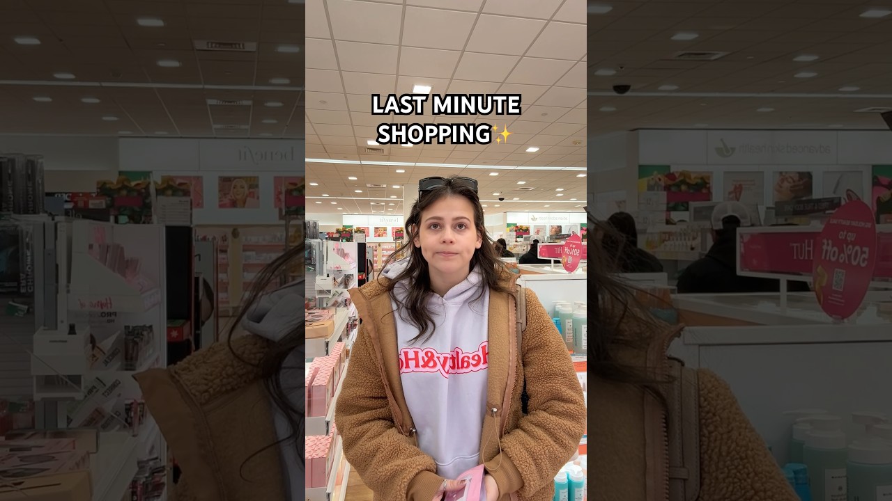 SHOPPING FOR CHRISTMAS BUT STRESSED OUT EDITION✨ #youtubeshorts #shorts #shopping