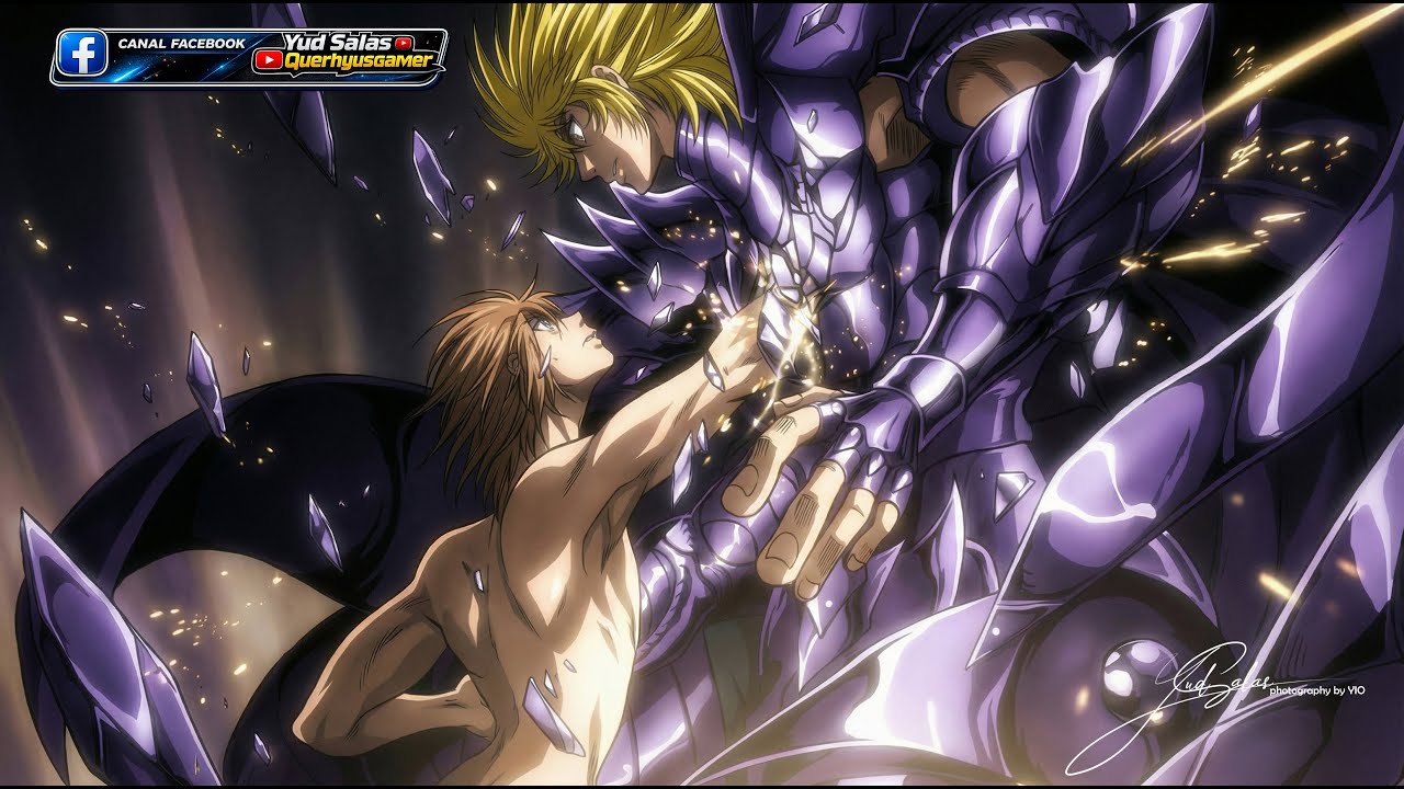 the lost canvas /radamantis vs regulus templo de saturno/ recopilatorio