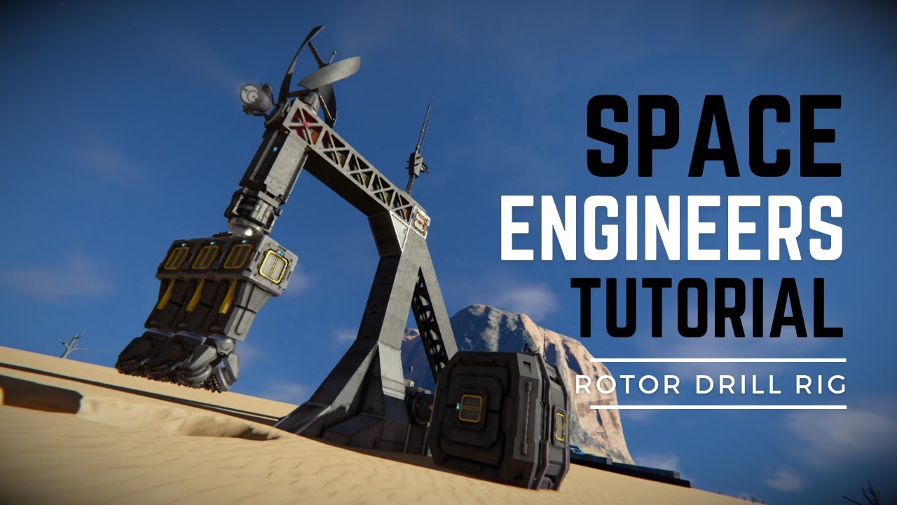 Как построить роторную дрель в Space Engineers