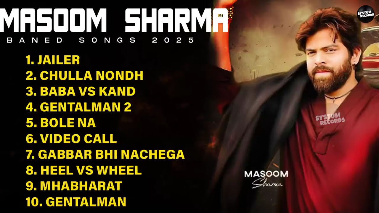 Masoom Sharma Banned Songs 2025 | Top 10 Hit Song | Latest Haryanvi Song | New Haryanvi Song
