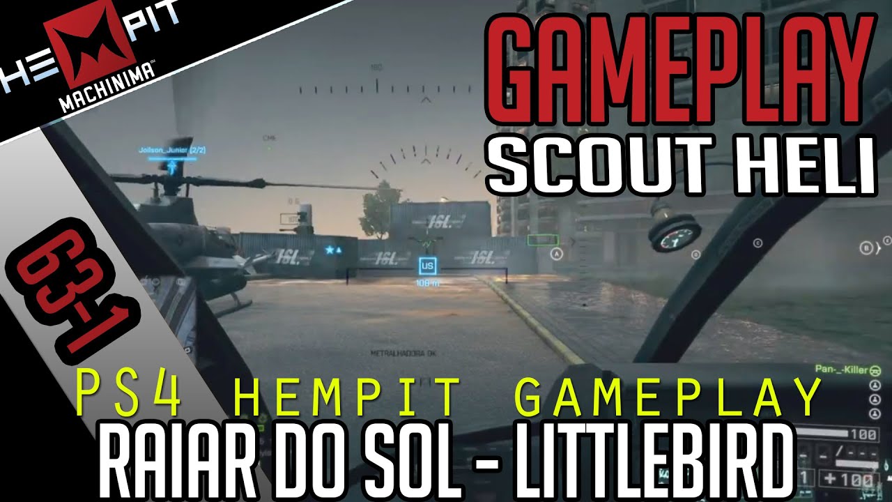 BF4 Gameplay LittleBird PS4 - Chora Nen&eacute;m hempit T&aacute; Na &Aacute;rea!