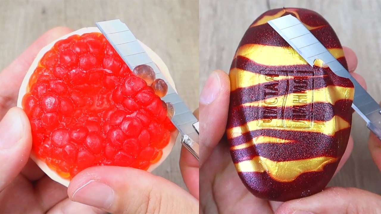 Relaxing Soap Cutting ASMR. Satisfying Soap and lipstick cutting. Corte de jabón - 1239