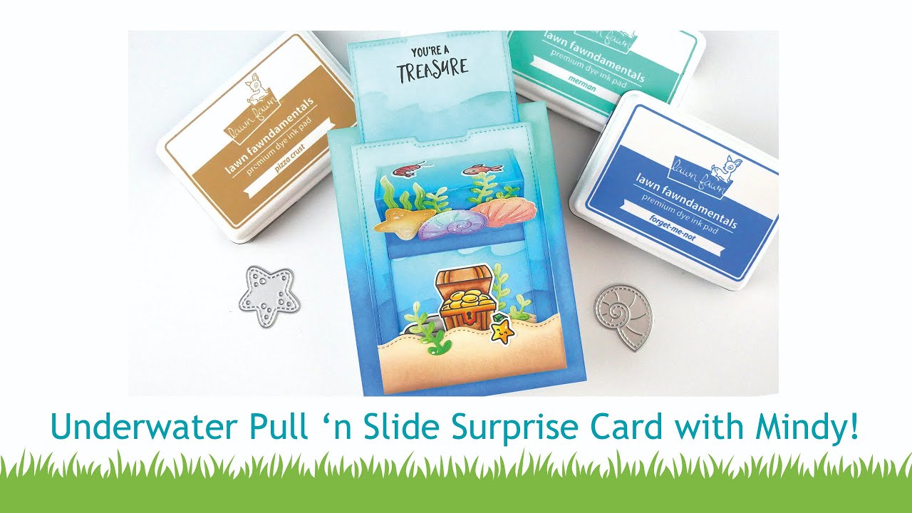 Underwater Pull 'n Slide Surprise card with Mindy