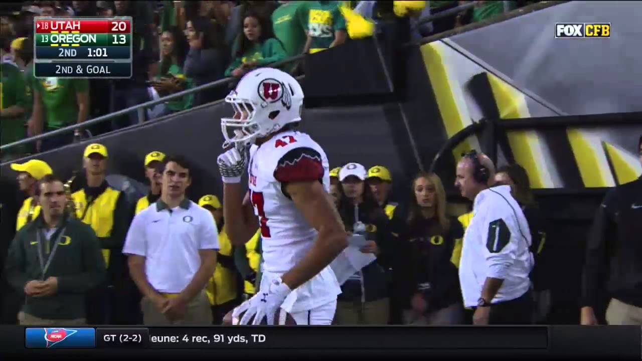 Oregon vs Utah 2015 Just the Plays