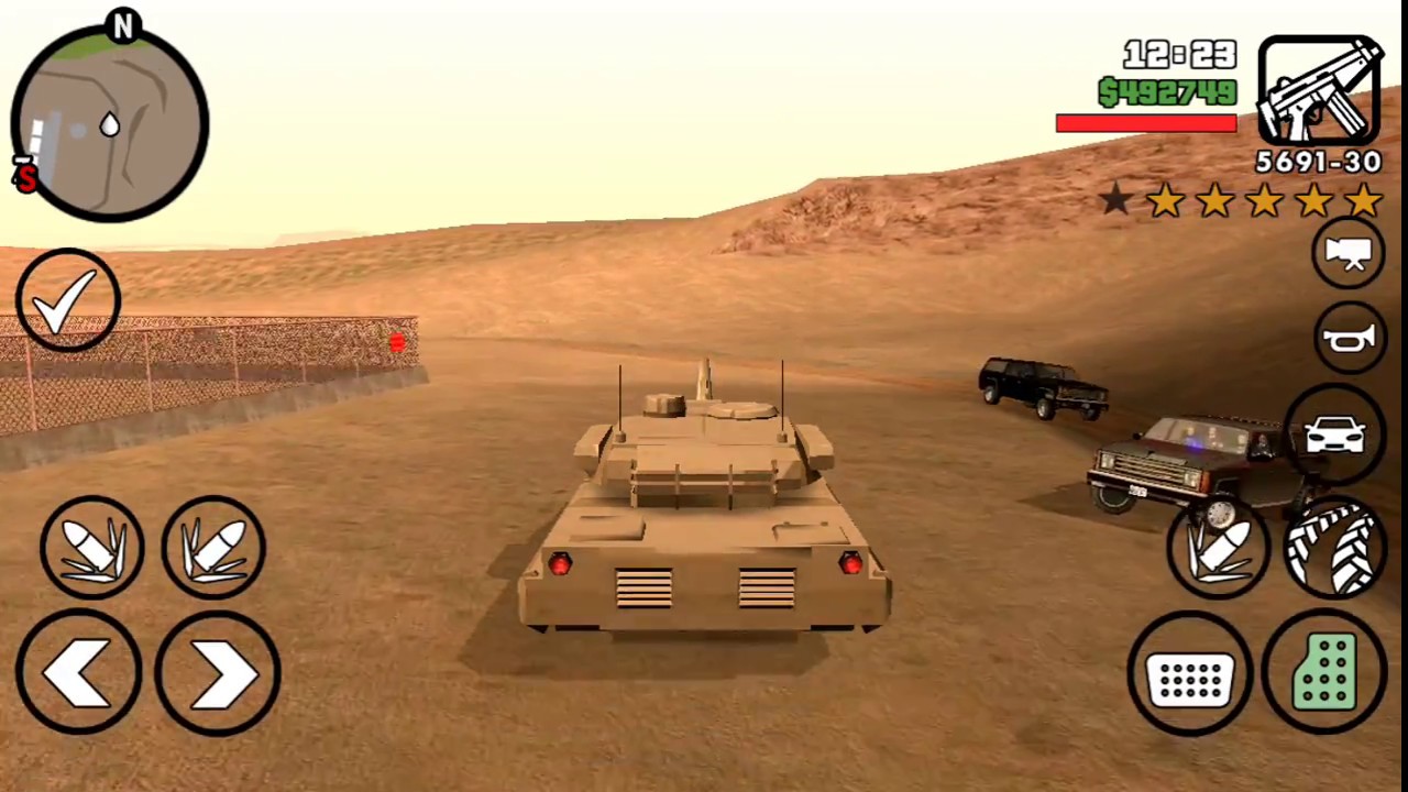 Where to find a tank in GTA San Andreas