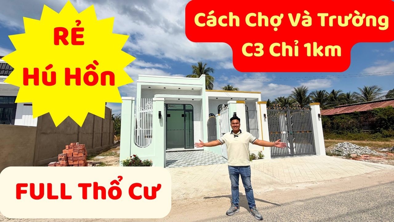 Nghe Giá Hết Hồn ! Căn Nhà Cấp 4 Xây Mới Giá Quá Rẻ Tại Khu Vực Gần Chợ Và Trường Học