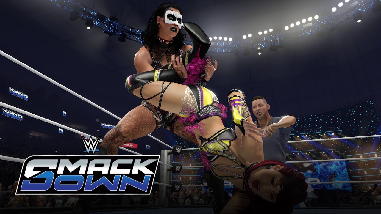 WWE 2K25 SMACKDOWN IYO SKY VS RHEA RIPLEY - WINNER FACE KAIRI SANE AT ROYAL RUMBLE