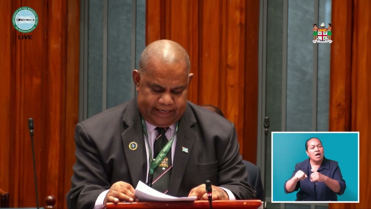 Hon. Jovesa Vocea response to the President's opening remarks in Parliament