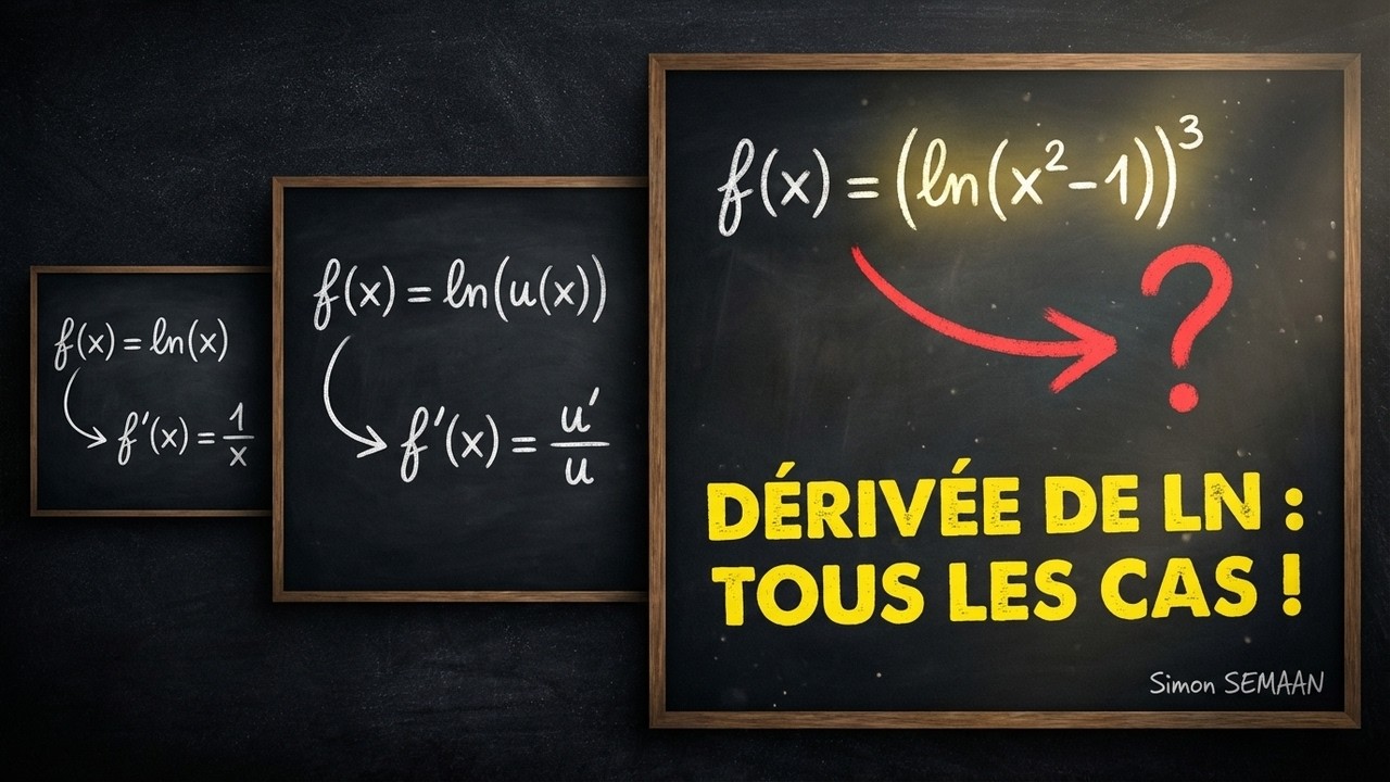 Maîtriser les dérivées de ln en 15 minutes | Tous les cas