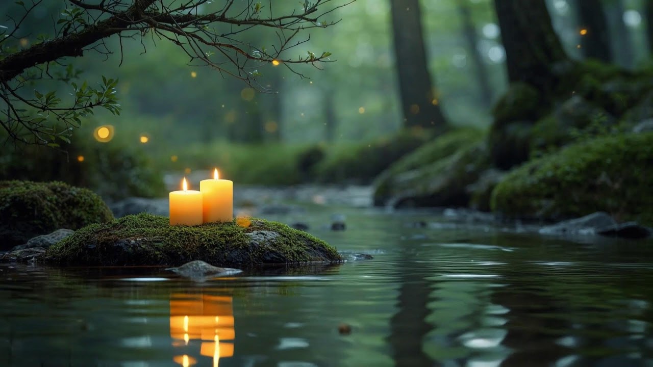 Soothing Water Stream & Piano Music 🌿 Fall Asleep in Minutes | Stress & Anxiety Relief 3