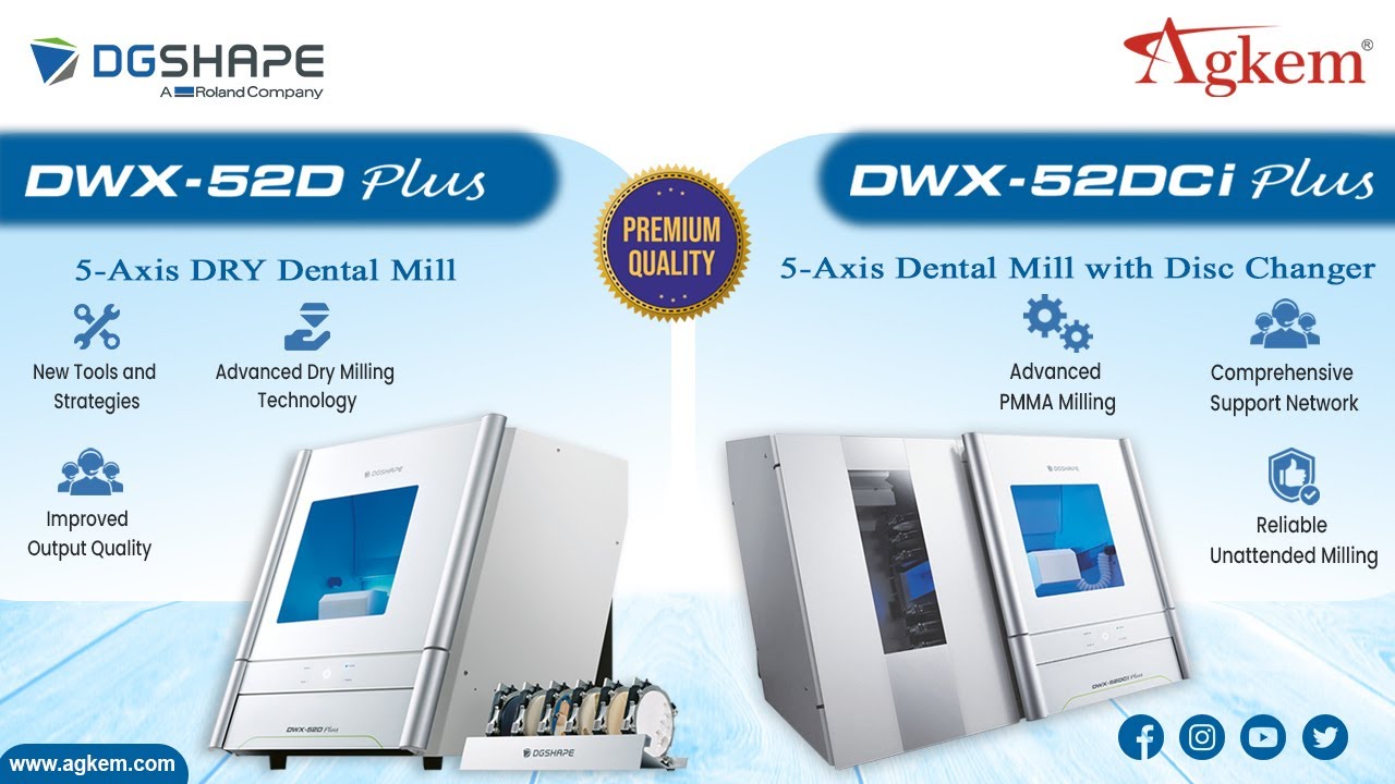 DGSHAPE DWX-52D Plus & DWX-52DCi Plus &ndash; Next-Level Dental Milling Technology!