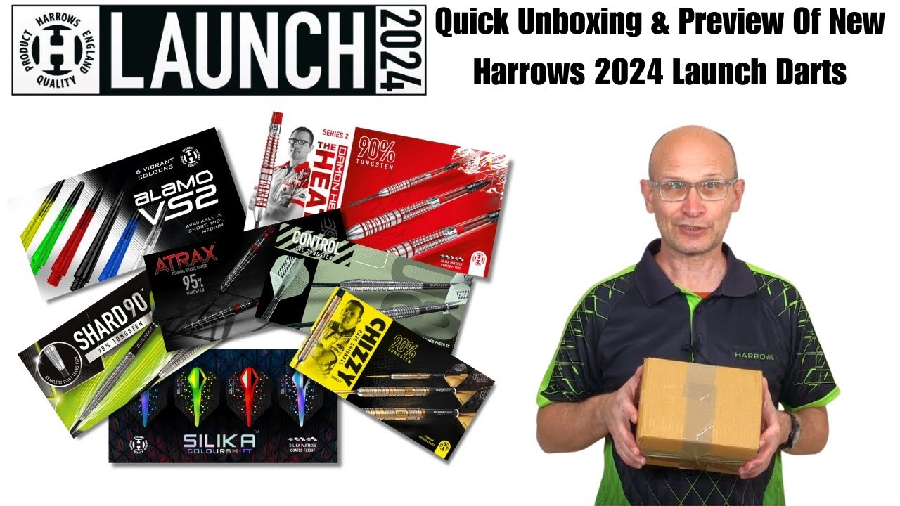 Harrows 2024 Product Launch UNBOXING AND PREVIEW OF NEW DARTS