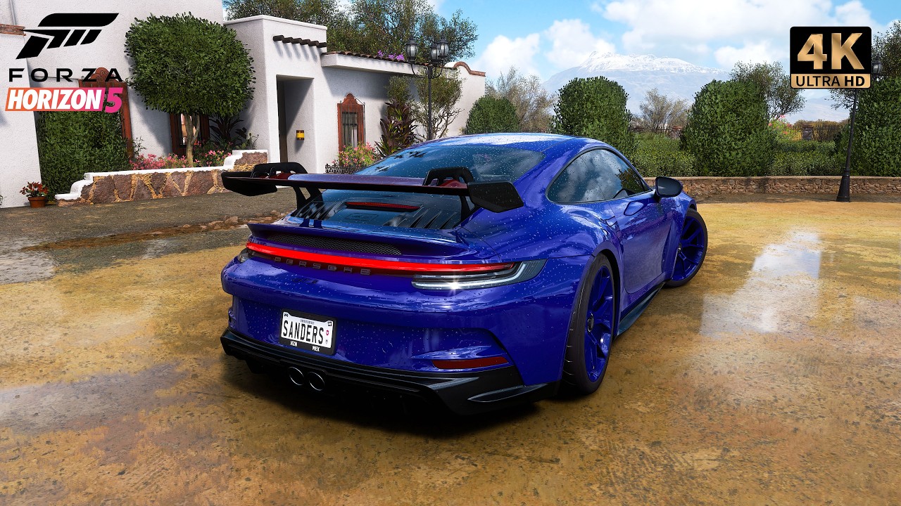Porsche GT3 RS - Forza Horizon 5 -Free Roam Gameplay - 4K Ultra Graphics