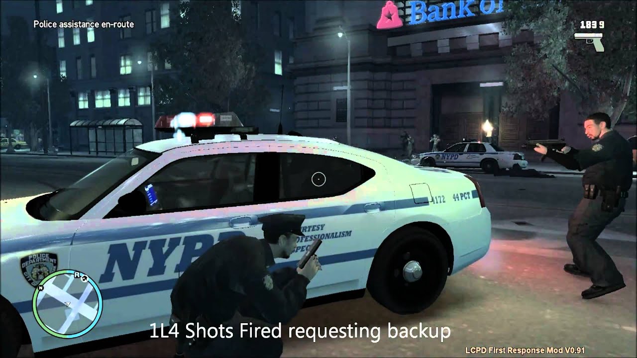 GTAIV:NYPD Responding to an officer down call