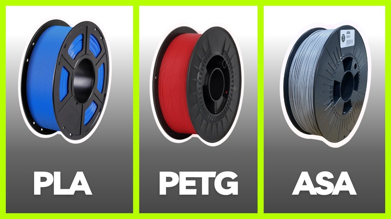 PLA vs PETG vs ASA Filament Differences - What to Print With?