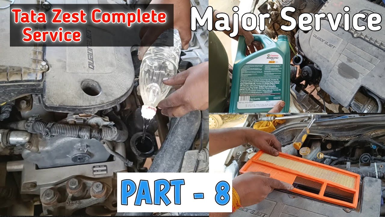 ALMOST ₹33000 😱 KA FATKA | My Tata Car - 90000 kms MAJOR SERVICE | Tata Zest Major Service | Part-8