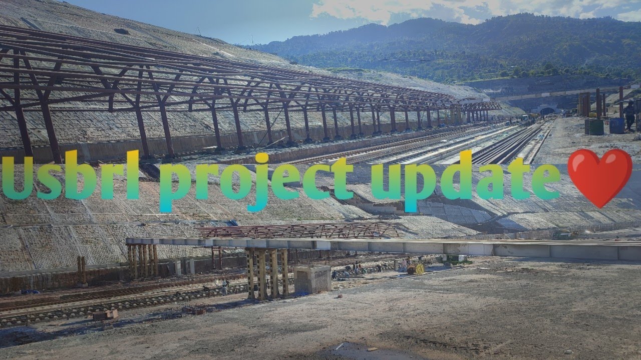 Biggest update usbrl project northern railway station sangaldan #railway #train#usbrl #project#vlog