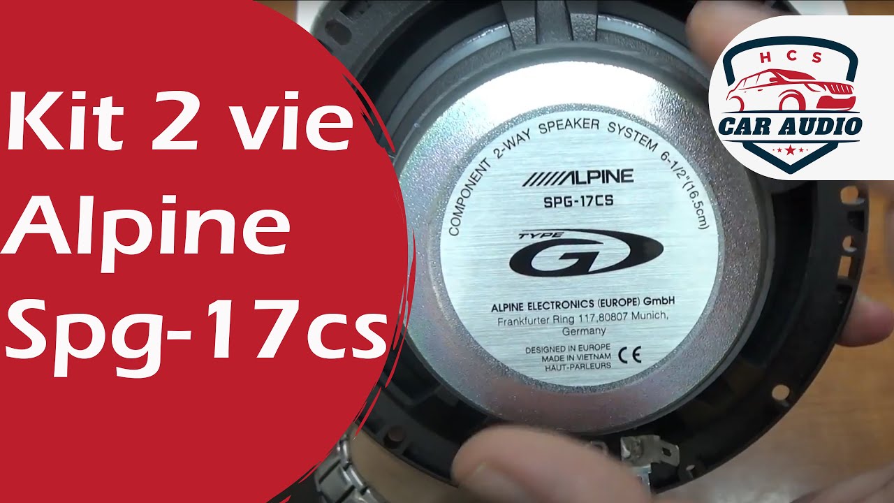 Kit 2 vie Alpine Spg-17cs con un crossover veramente geniale.