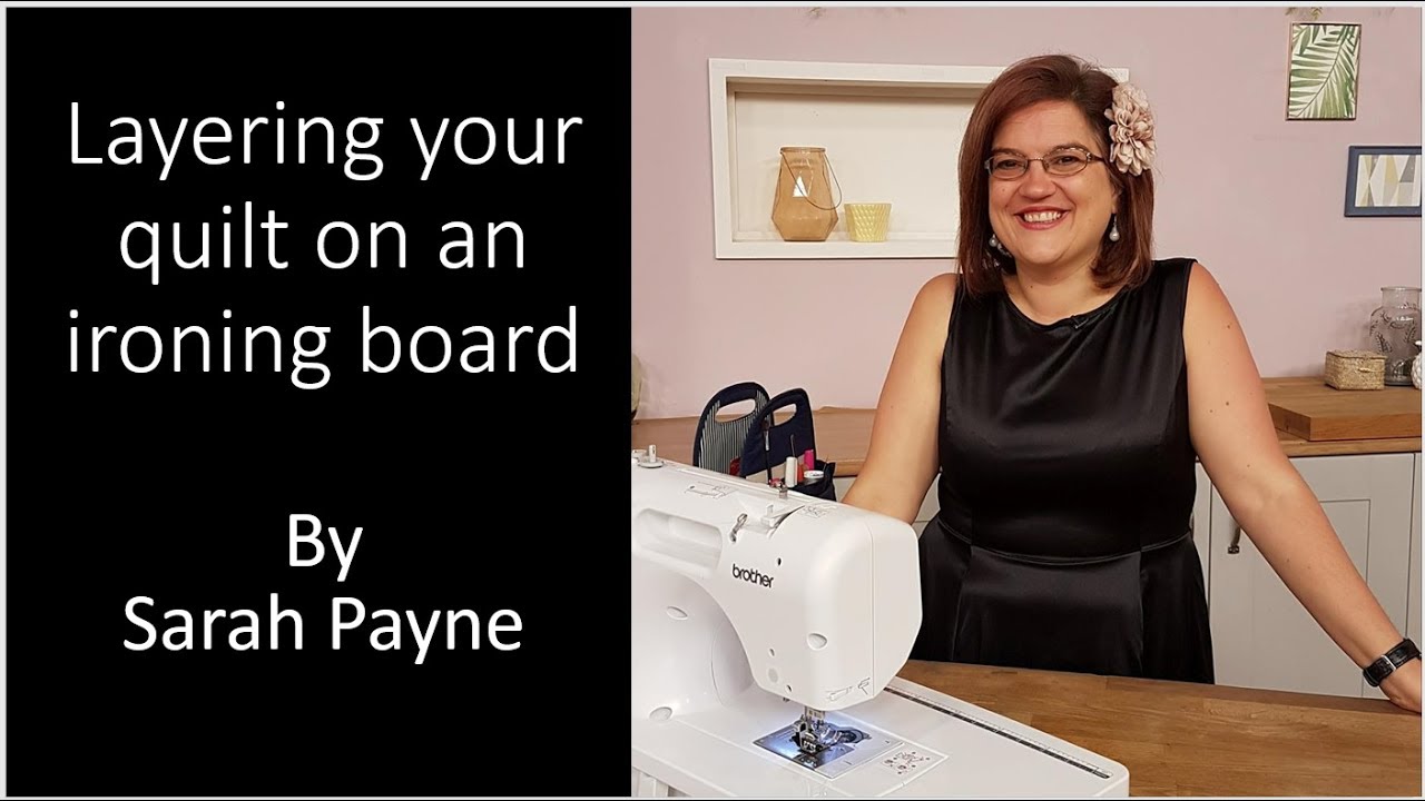 Spray Basting and Layering your quilt on an ironing board.