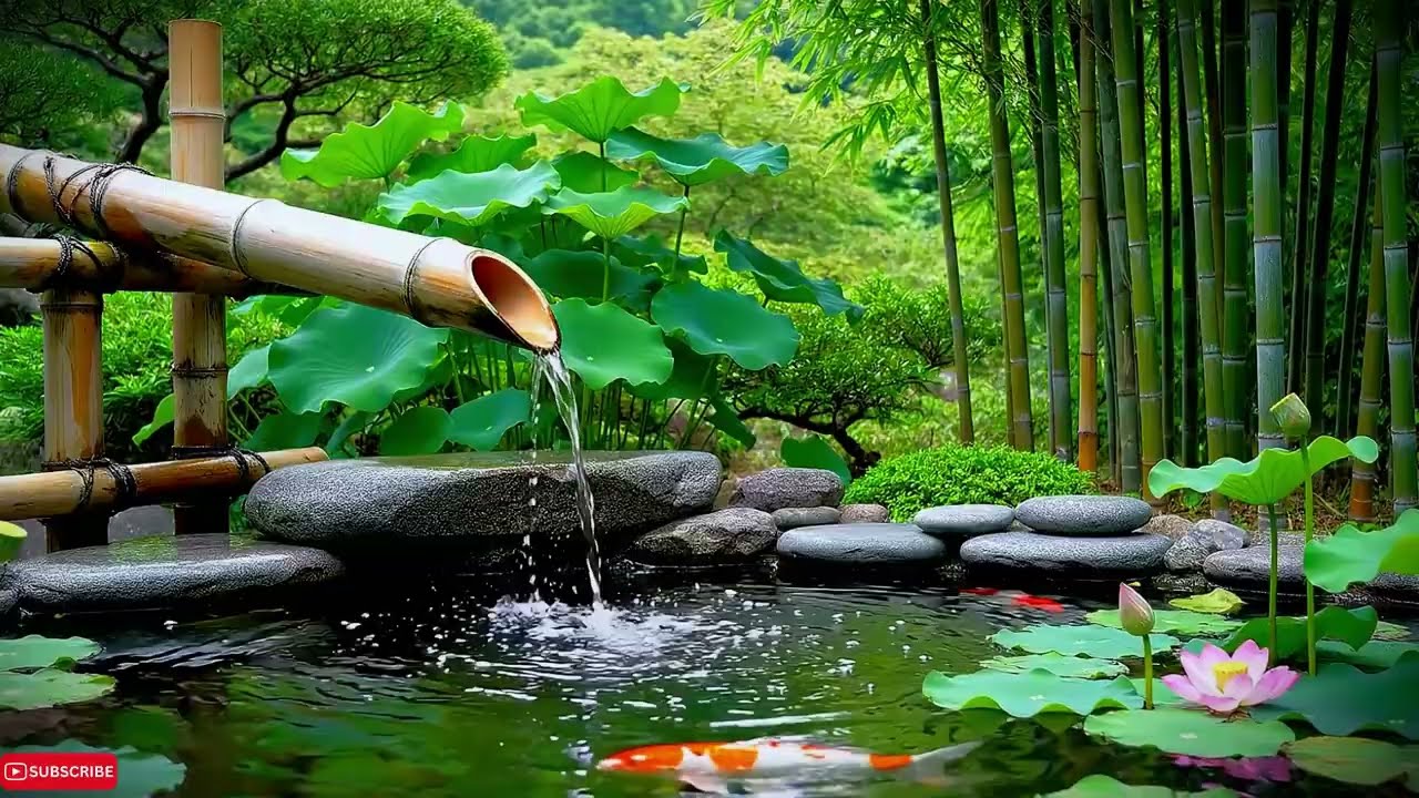 Peaceful Relaxing Birds and Waterfall Music for Stress Relief, Focus Study and working.