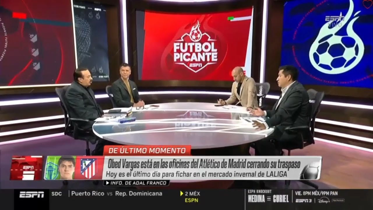 Futbol Picante🔥2 de feb🔥Obed Vargas está en las oficinas del Atlético de Madrid cerrando su traspaso