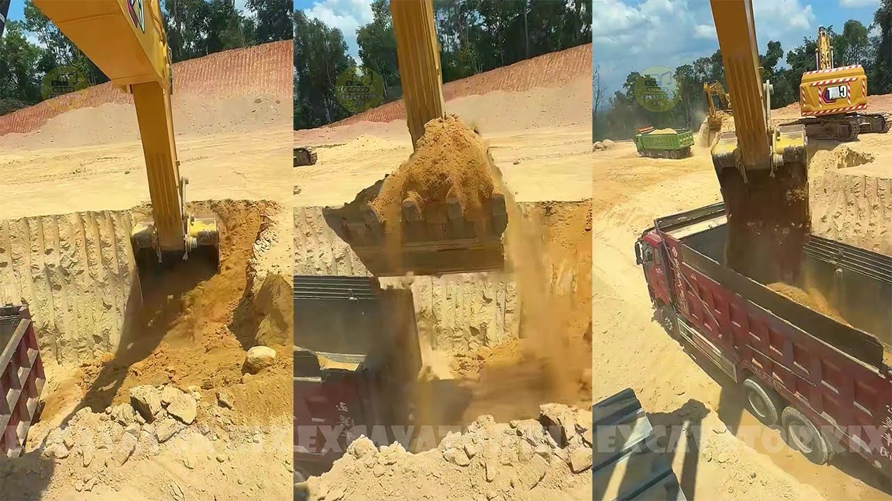 How To Excavators Load Soil Onto Trucks Professionally P1020