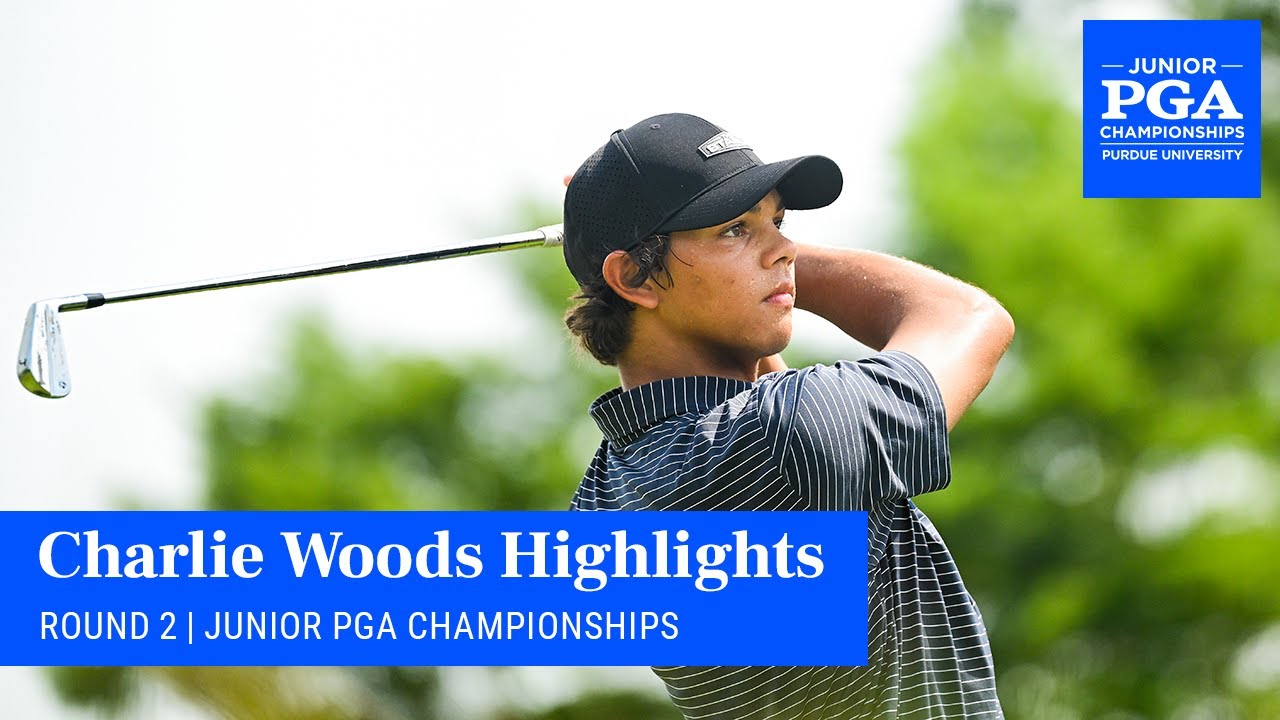 Watch Charlie Woods' Incredible 9-Birdie Round | 2025 Junior PGA Championship