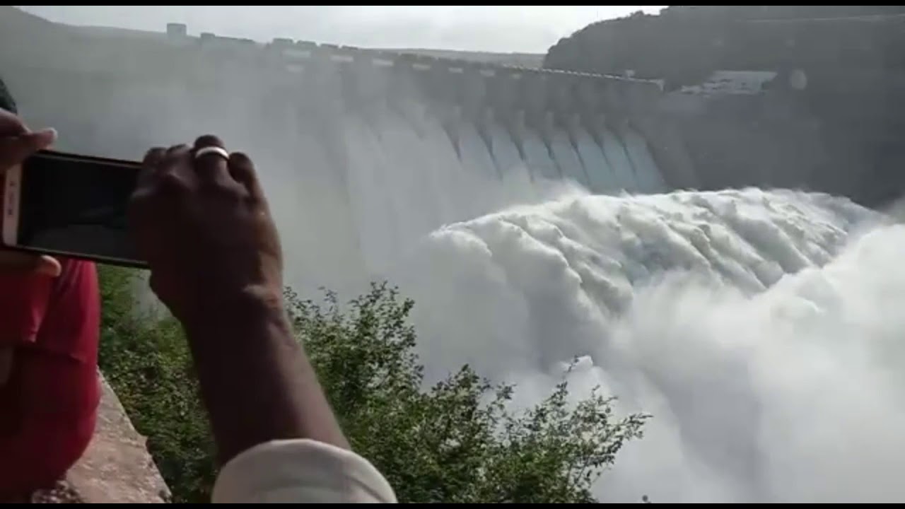 Srisailam Dam Gates open