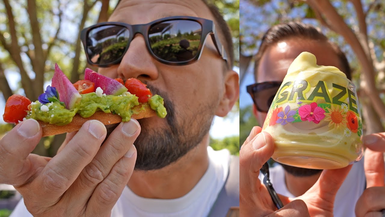Our Plant Based Day At Disney's EPCOT! | Flower & Garden Festival Garden Graze Food Stroll 2023!