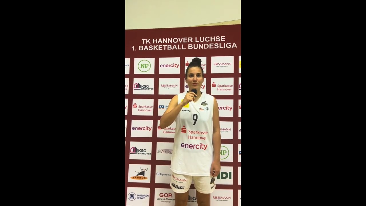 Karolin Tzokov im Post Game Talk 🎤 TKH Luchse vs. Rutronik Stars Keltern  Spieltag  1
