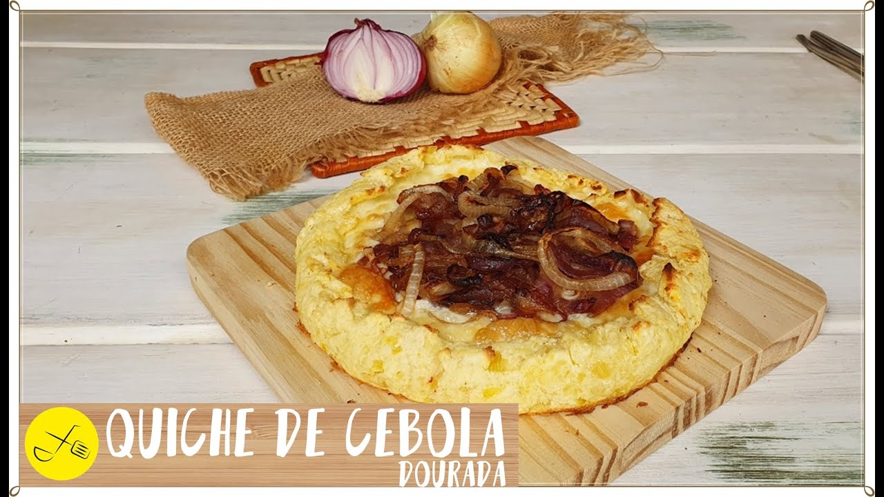 QUICHE DE CEBOLA DOURADA