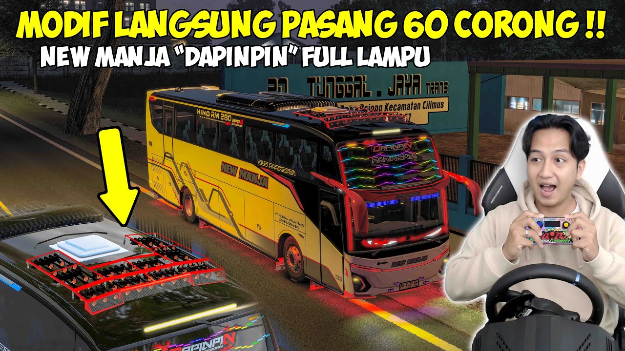 MODIF LANGSUNG PASANG 60 CORONG !! NEW MANJA "DAPINPIN" KITA UBAH FULL STROBO