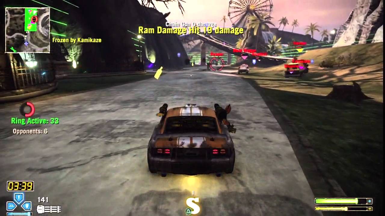 Twisted Metal PS3 Gameplay - Electric Cage - Thrills and Spills Park | WikiGameGuides