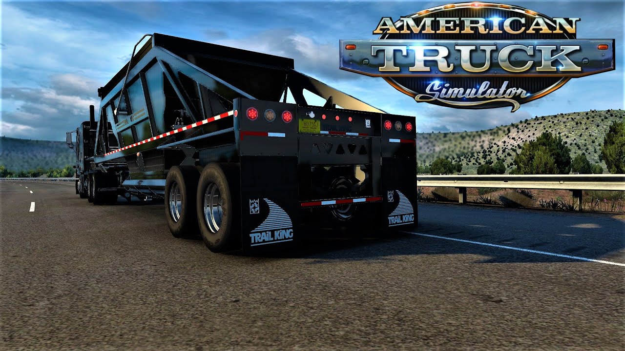 ATS Mods 4K★ 1.45: | TrailKing Belly Dump Ownable 1.45 Enjoy!  | American Truck Simulator