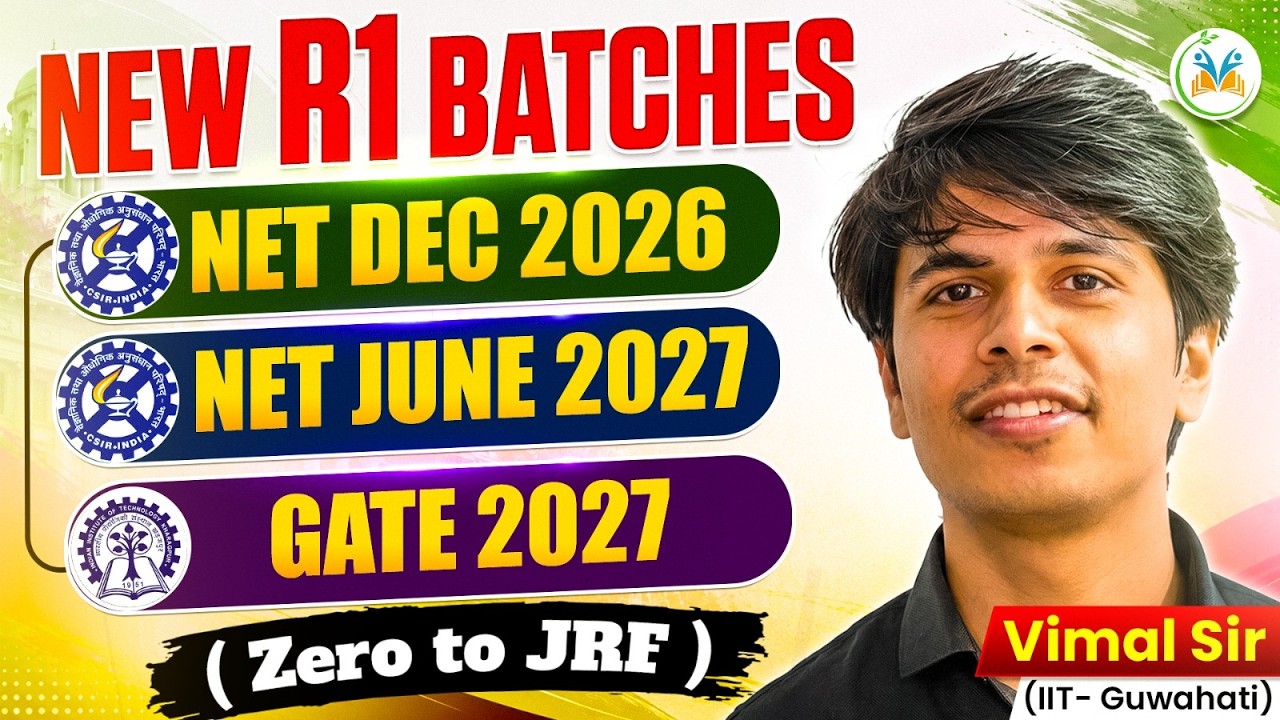 CSIR NET Dec 2026 + GATE 2027 + June 2027 New Batch Launch 🚀 R1 Batch | Early Bird | MadChem Classes