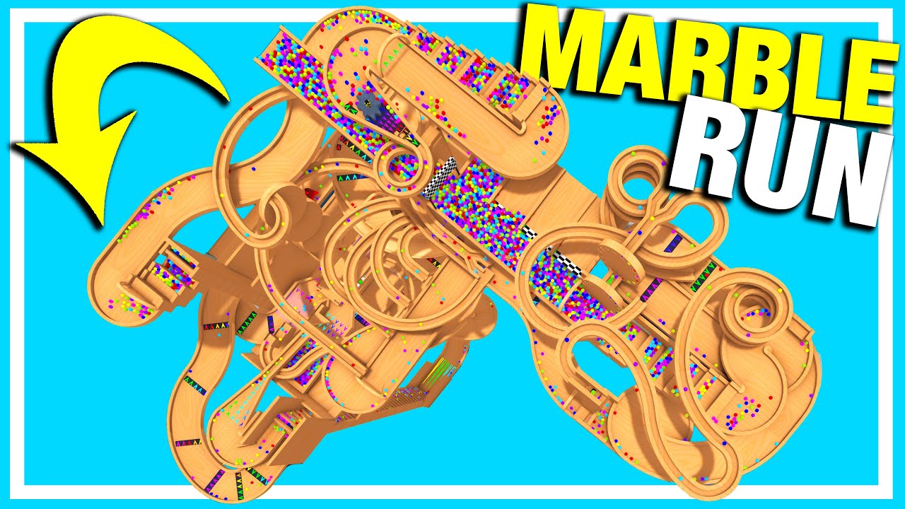 ГИГАНТСКАЯ мраморная дорожка против офиса — Marble World