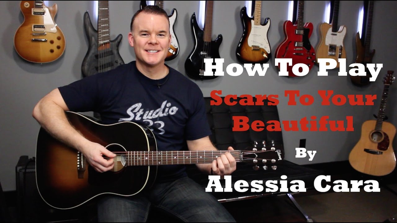Scars To Your Beautiful - Guitar Lesson (Beginner Song)