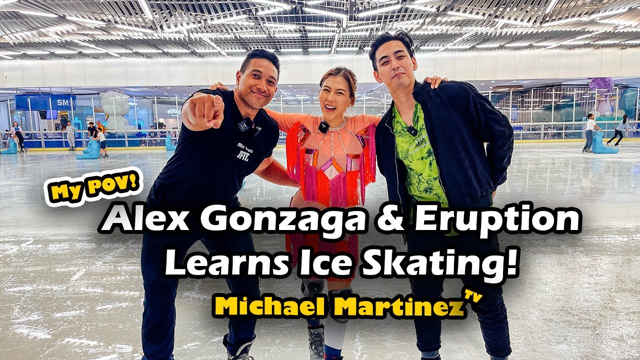 Giving Alex Gonzaga & Eruption a Figure Skating Lesson! 😱✨|  Michael Martinez