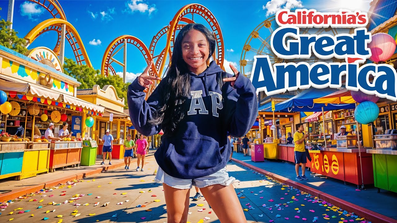 CALIFORNIA’S GREAT AMERICA VLOG| END OF THE YEAR MIDDLE SCHOOL FIELD TRIP!!!
