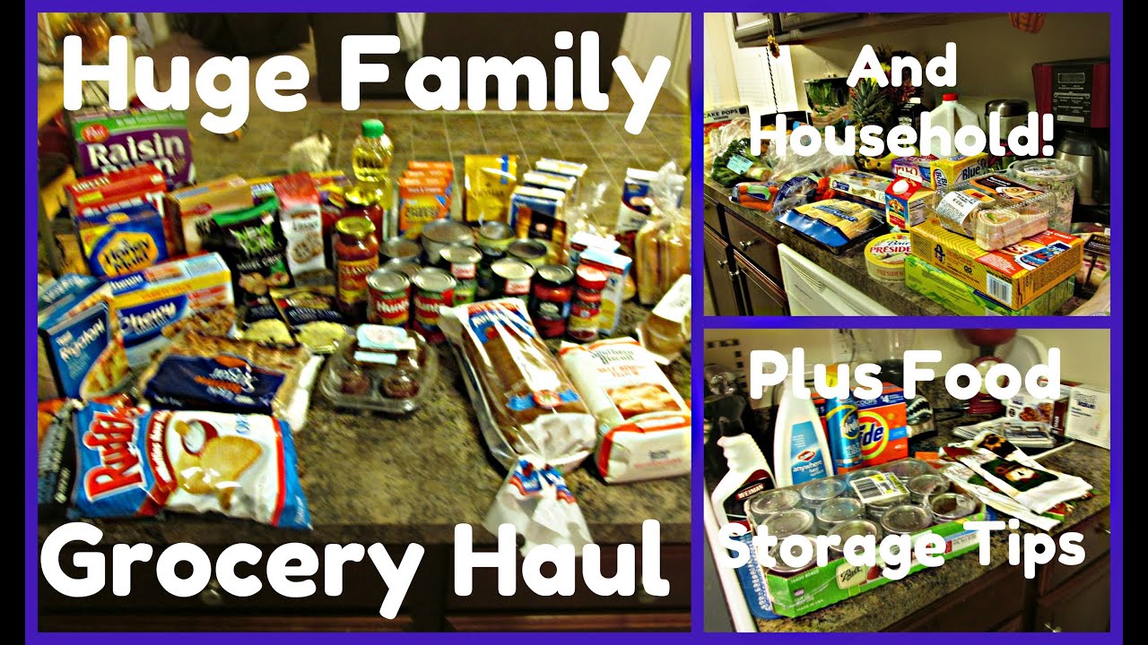 Huge Family Grocery/Household Haul + Food Storage Tips!