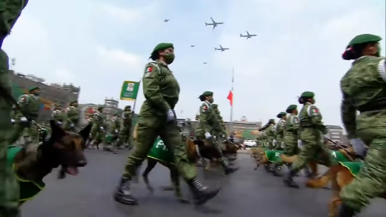 Mexico's Female Soldiers at the Civic-Military Parade for the 211th Anniversary of Independence Day