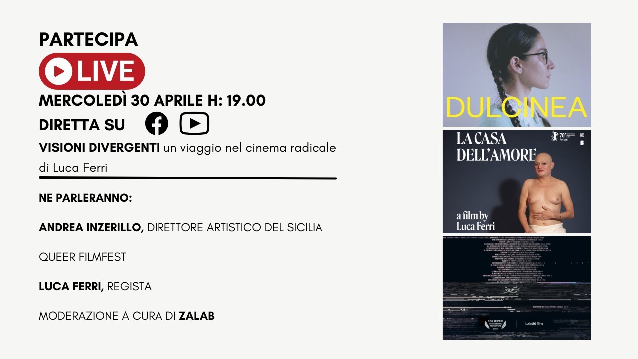 VISIONI DIVERGENTI: un viaggio nell’universo radicale di Luca Ferri | Partecipa Live