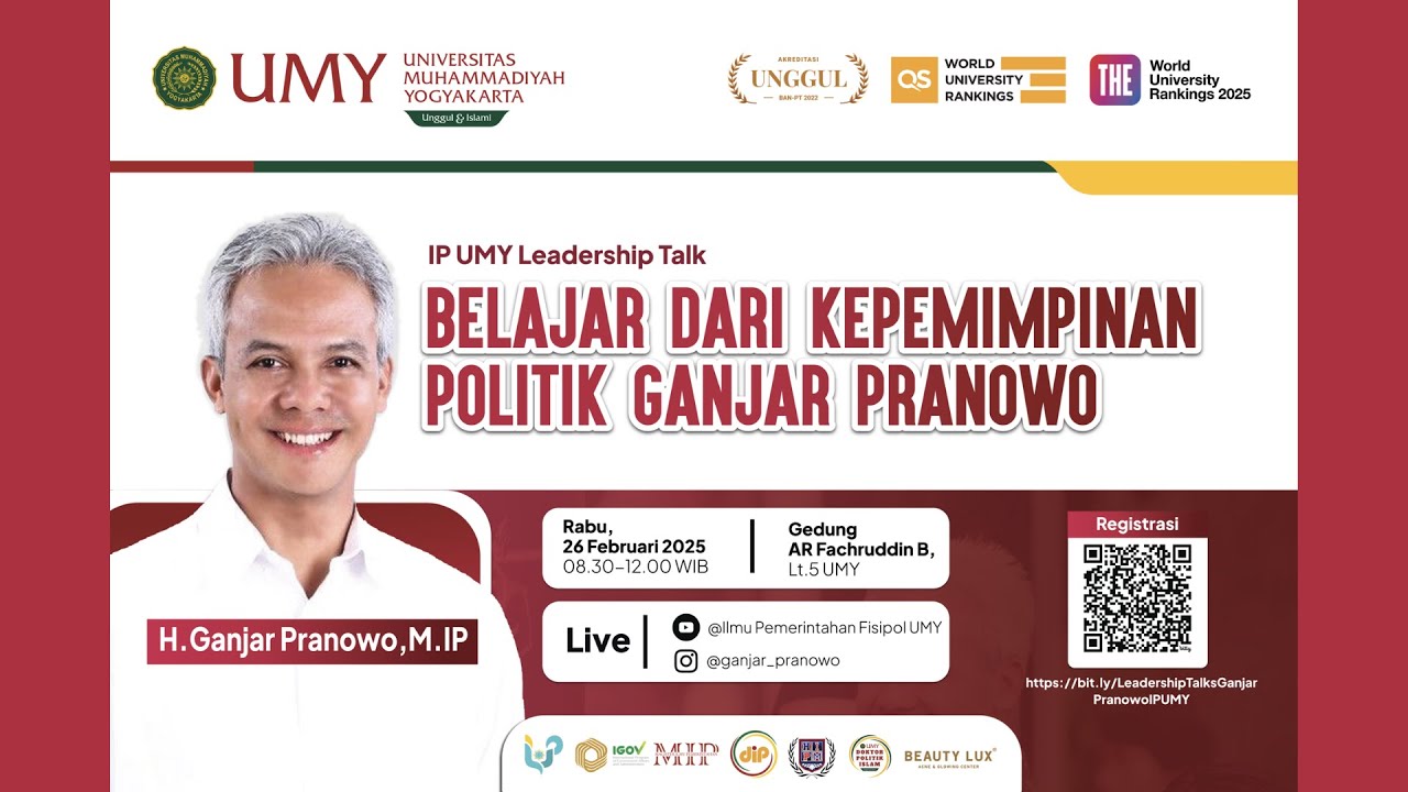 IP UMY Leadership Talk - Ganjar Pranowo