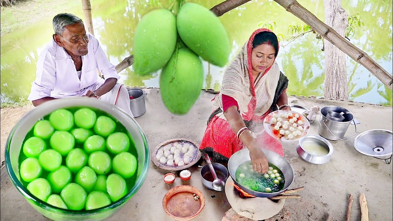 একদম সহজ সরল বাড়িতে বানানো স্পঞ্জ রসগোল্লা রেসিপি||mango rosogolla recipe