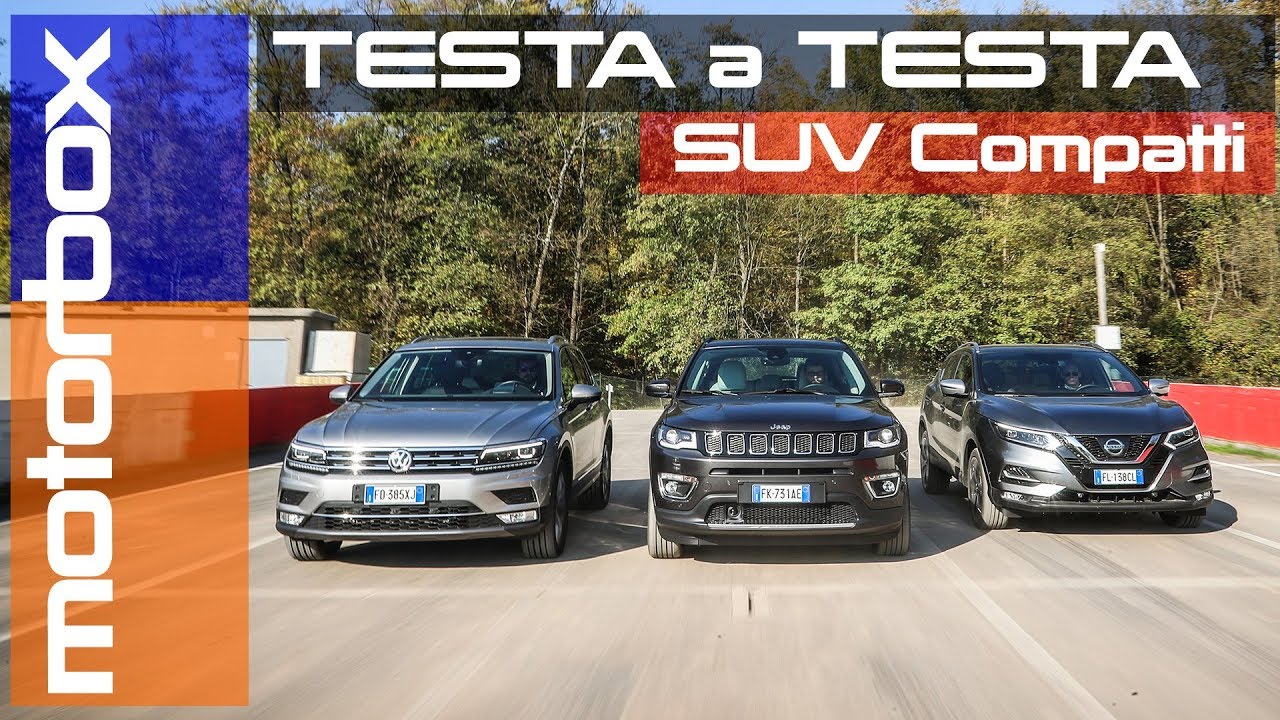 Volkswagen Tiguan vs Nissan Qashqai vs Jeep Compass | SUV compatti 2017 a confronto