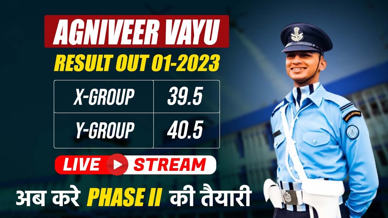 Airforce Agniveer Vayu Phase 1 Result Out | Agniveer Vayu Result Out 01/2023 | Phase 2 Preparation