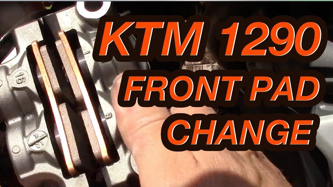 KTM 1290 - FRONT PADS CHANGE + CALIPER CLEAN.