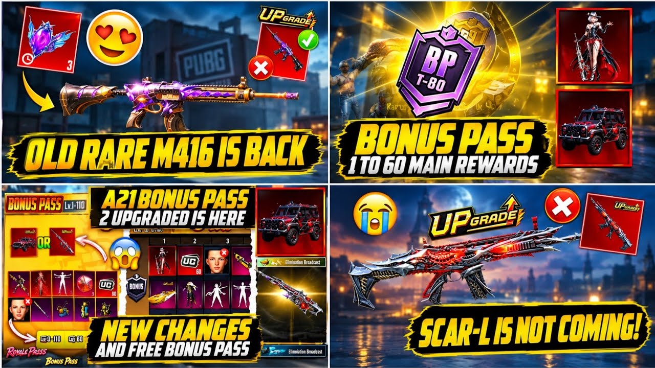 Old Rare M416 Is Back 😱 New Ultimate All Rewards And Return Items Confirmed | A21 Bonus All Rewards